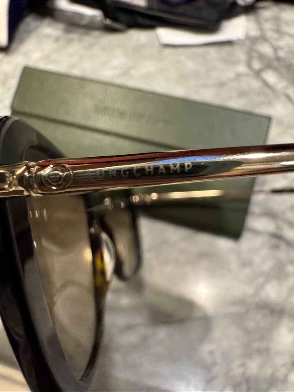 Longchamp Brown Gradient Oversized Square Sunglasses - Picture 5 of 10